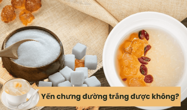 Chưng yến với đường trắng được không, Cách chưng như thế nào?